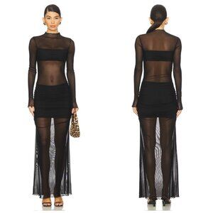 Superdown Elysha Maxi Dress in Black